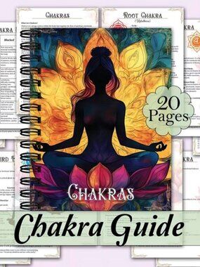 Chakras and Energy Centers 20 Colorful Pages Meditation Self Help